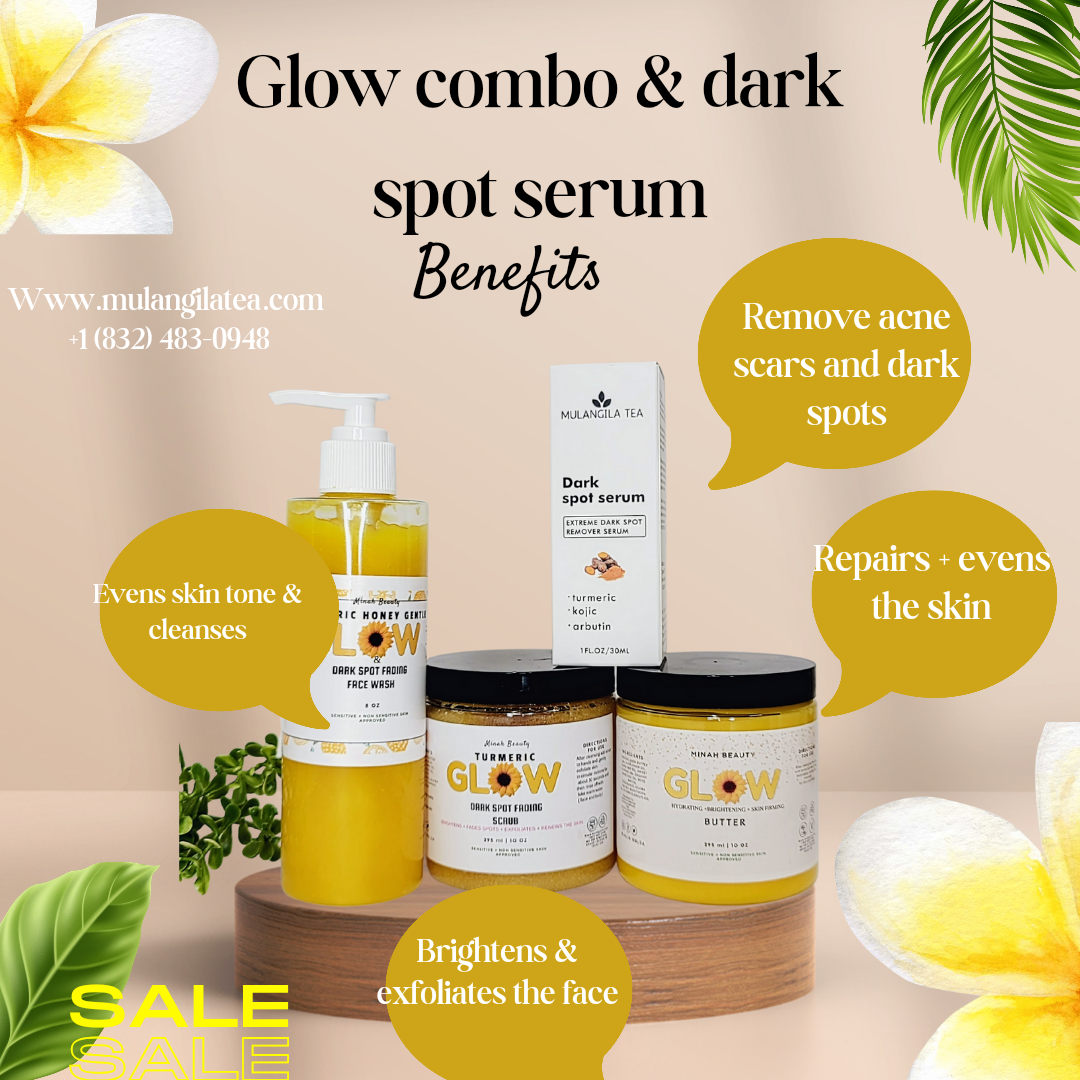 Turmeric Serum, Dark Spot Remover, Glowing Flawless Skin, Dark